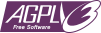 GNU Affero General Public License Version 3 Button